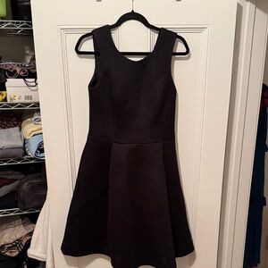 Pink Tartan Black A-Line Neoprene Dress